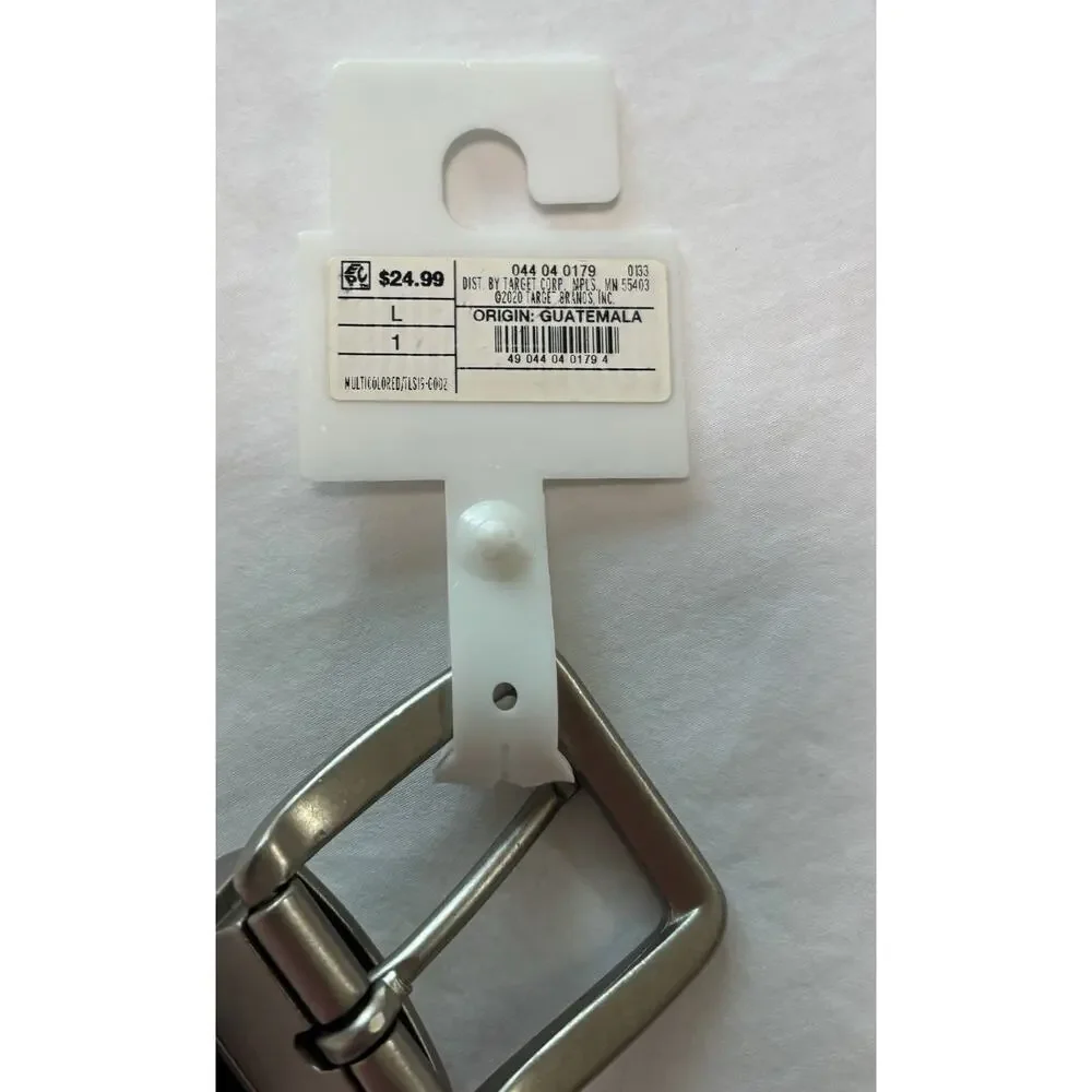 Goodfellow men's dress belt Black/brown large 36-40 NWT